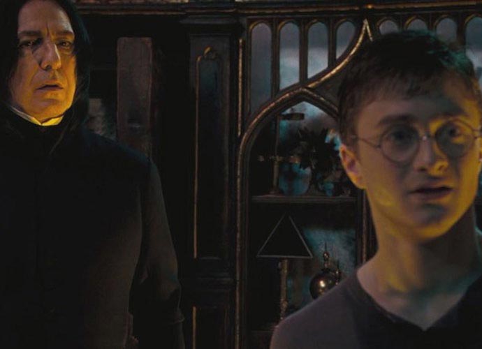 Alan Rickman and Daniel Radcliffe in the 'Harry Potter' films