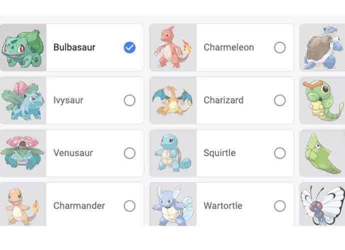 Vote For Your Favorite Pokémon On Google's Homepage