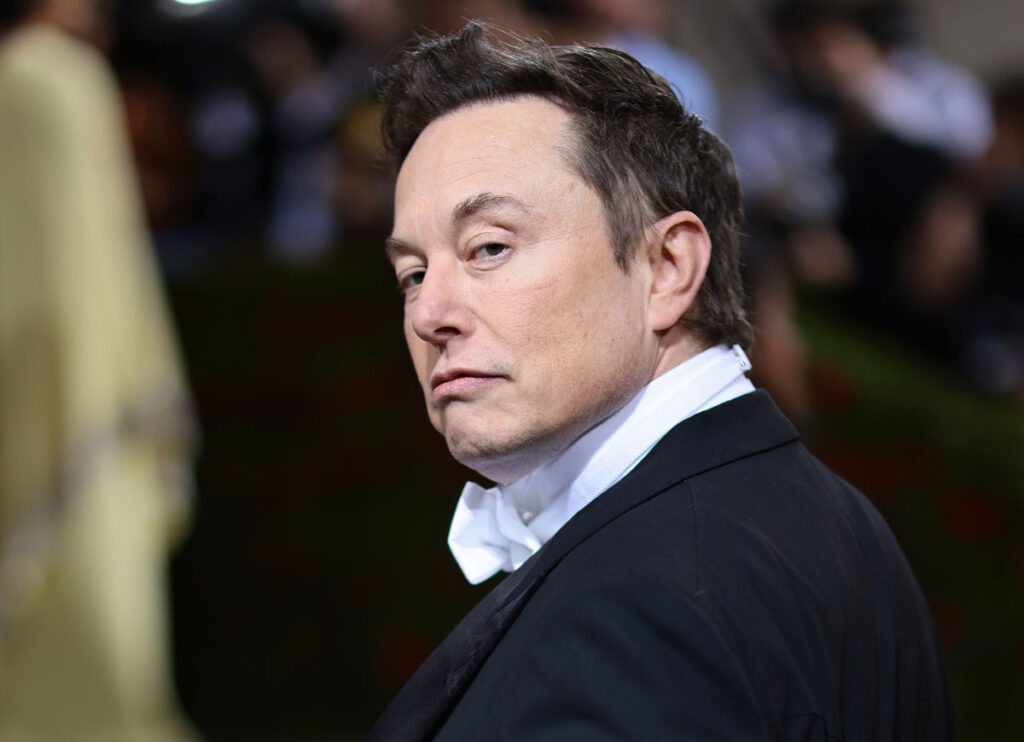 NEW YORK, NEW YORK - MAY 02: Elon Musk attends The 2022 Met Gala Celebrating "In America: An Anthology of Fashion" at The Metropolitan Museum of Art on May 02, 2022 in New York City. (Photo by Dimitrios Kambouris/Getty Images for The Met Museum/Vogue)