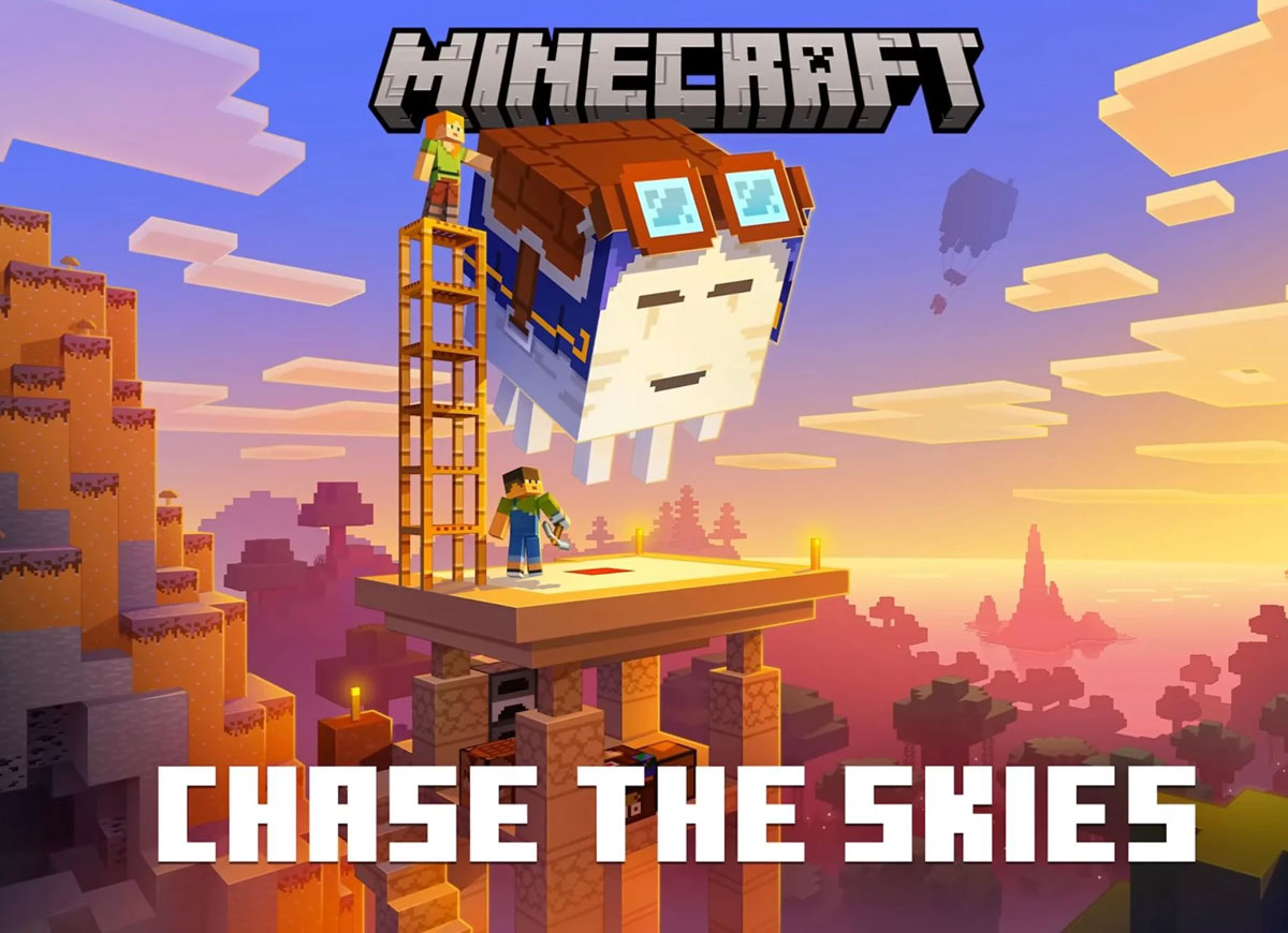 Minecraft 'Chase the Skies' (Image: Minecraft)